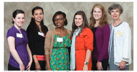 Six women smiling at the camera